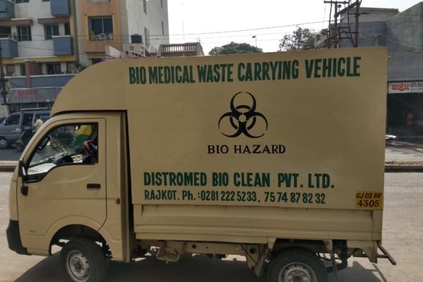 Biomedical waste carrying vehicle